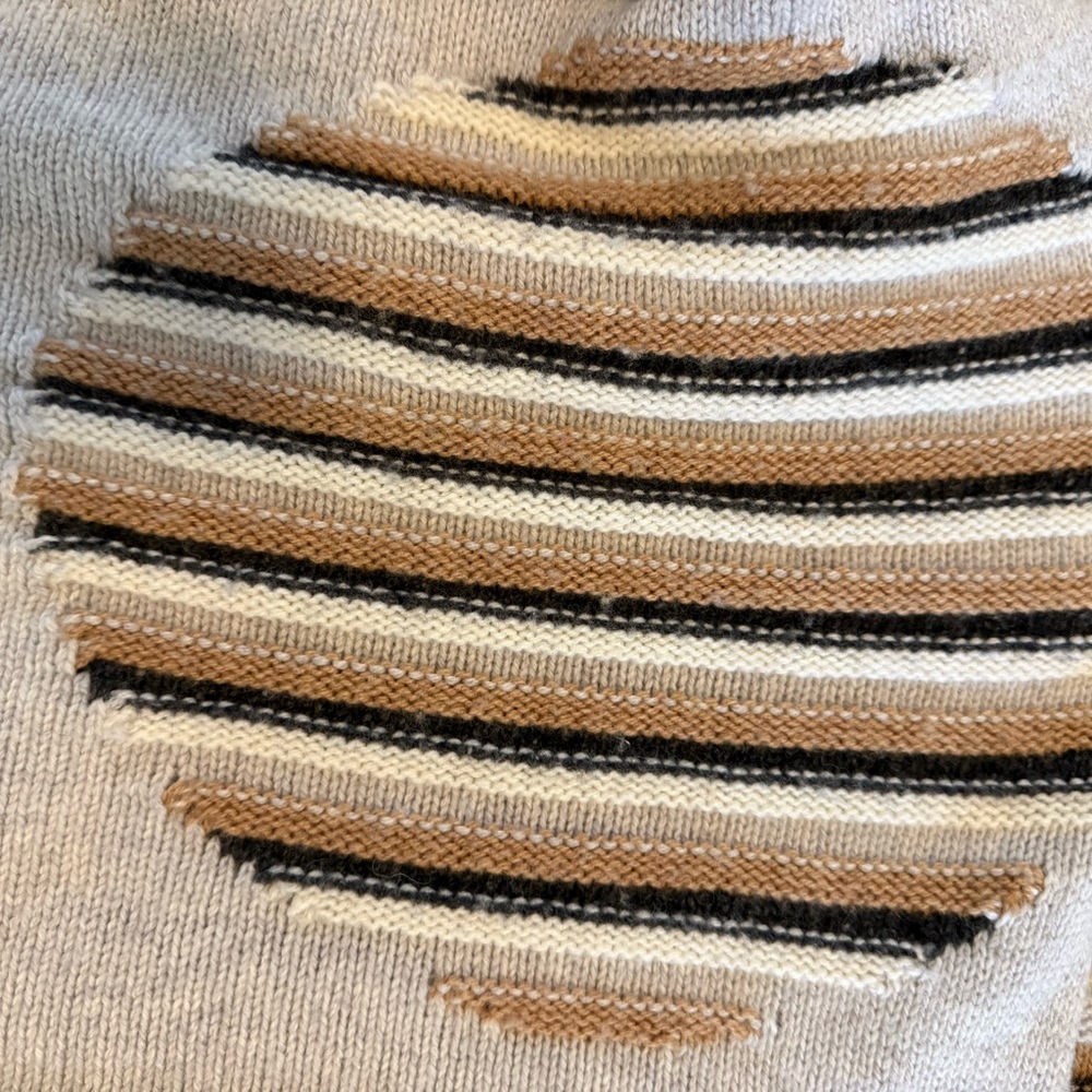 Abstract Pattern Crew Neck Sweater - image 2